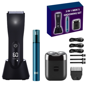 Recortadora de vello corporal eléctrica OEM lavable para hombres, depiladora, afeitadora, kit de cuidado de la barba - Product Image 5