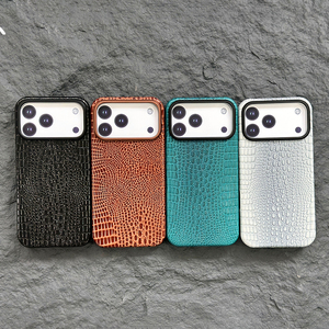 เคสหนังแท้ L194 หรูหรา ป้องกันแรงกระแทก สำหรับ iPhone 17 Pro Max ลายหนังจระเข้ แบบแม่เหล็ก สำหรับนักธุรกิจ - Product Image 2