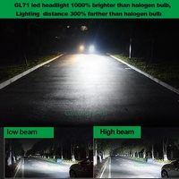 Golongtech usine phare led système d'éclairage automatique support de lampe rotatif 360 gl71 9012 ampoule led