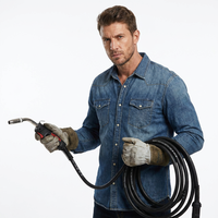 Torche à main NORTH N25 avec connecteur européen en laiton, câble de 3m/5m, refroidissement par eau/air, compatible MIG/MAG, certifiée CE