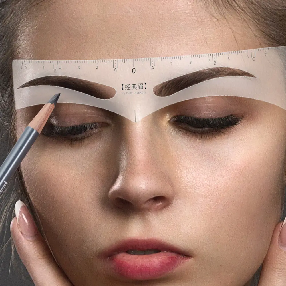 Eyebrow Stencil Eyebrow Ruler Sticker Eyebrow Measurement Stencil brow Makeup Tools