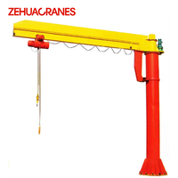 Grue à flèche montée sur colonne ZB-A robuste de 5 tonnes pour atelier de structure métallique