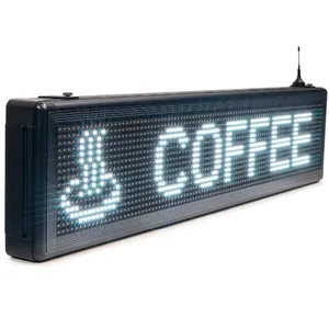 Business Store Advertising Board Outdoor Full Color Led Programável Scrolling Lights Sign Display Led Running Mensagem Display