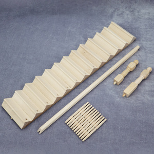 Maison miniature pour poupées 1:12, modèle <span class=keywords><strong>de</strong></span> maison miniature, accessoires <span class=keywords><strong>de</strong></span> meubles miniatures, rampes et escaliers non finis, <span class=keywords><strong>kit</strong></span> DIY - Product Image 2