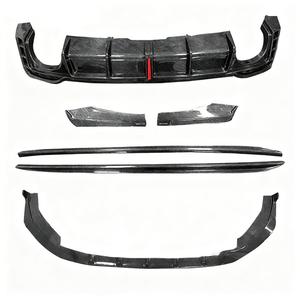 Kits de diffuseur, séparateurs, lèvre avant et jupes latérales en fibre de carbone véritable style <span class=keywords><strong>RS5</strong></span> pour <span class=keywords><strong>Audi</strong></span> A5 S5 <span class=keywords><strong>RS5</strong></span> B9.5 2020 2021 <span class=keywords><strong>2022</strong></span> 2023 2024 - Product Image 2