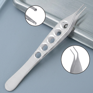 Pinces à tissus Najmmy Adson avec manche fenêtré, 1x2 dents, pointe régulière courbée, pour la chirurgie générale - Product Image 2