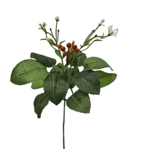 Lá nhân tạo với bụi cây mọng đỏ Thích hợp cho trang trí nhà - Product Image 6