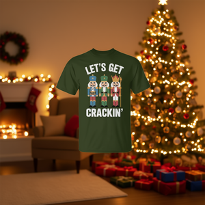Camiseta navideña con diseño divertido de cascanueces, Let's Get Crackin' Nutcrackers - Product Image 3
