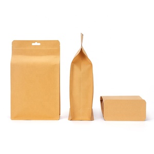 Bolsa de papel <span class=keywords><strong>Kraft</strong></span> marrón, parte inferior de bloque plano, lámina forrada - Product Image 4