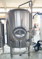 Cuve à bière sous pression en acier inoxydable de 1000 L avec enveloppe alvéolée pour la carbonatation de la bière artisanale, facile à utiliser