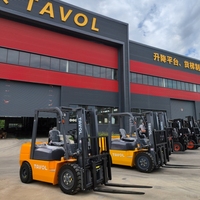 Chariot élévateur diesel diesel 3t 3ton 3500kg avec 3 étapes de mât hauteur de levage de 4500mm avec EPA