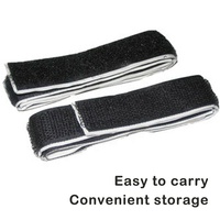 Bande adhésive noire auto-agrippante de 4 pouces, bandes résistantes, attaches velcro autocollantes