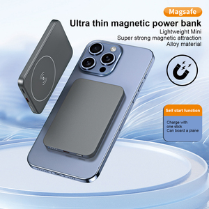 Mini 10000mAh power bank with magnetic wireless 22.5w fast charger, popular style, portable external battery