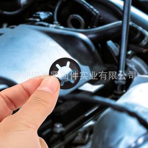 Internal Tooth Starlock Push On Locking Washers Kit 280Pcs M3 M4 M5 M6 M8 M10 M12 Metric Black Plastic - Product Image 4