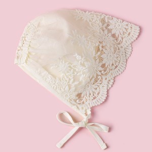 Chapéu de Bebê Menina Estilo Princesa com Renda Simples, Branco Creme, Estilo Corte, para Fotografia, Novo, Europeu Retrô, Primavera Verão - Product Image 3