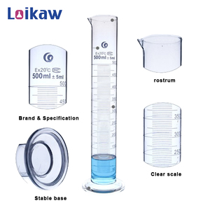 Loikaw Phòng Thí Nghiệm Tùy Chỉnh Thủy Tinh 250Ml 500Ml 1000Ml Tốt Nghiệp Thủy Tinh Borosilicate Đo Xi Lanh Với Vòi - Product Image 5