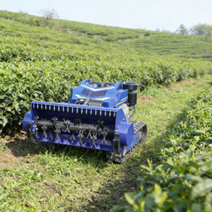 Tondeuse à gazon industrielle télécommandée diesel, robot agricole sur chenilles, débroussailleuse automatique à braquage zéro, vente chaude - Product Image 2