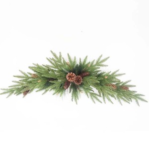 Feuilles de pir artificielles en hiver, aiguilles de pin, cônes suspendus pour murs, décoration de noël, ornement de porte avant, goutte d'eau - Product Image 6