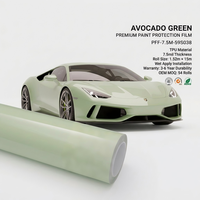 Film adhésif vinyle vert avocat cristallin à changement de couleur, anti-rayures, amovible, sans bulles, sans décoloration, haute élasticité pour carrosserie de véhicule