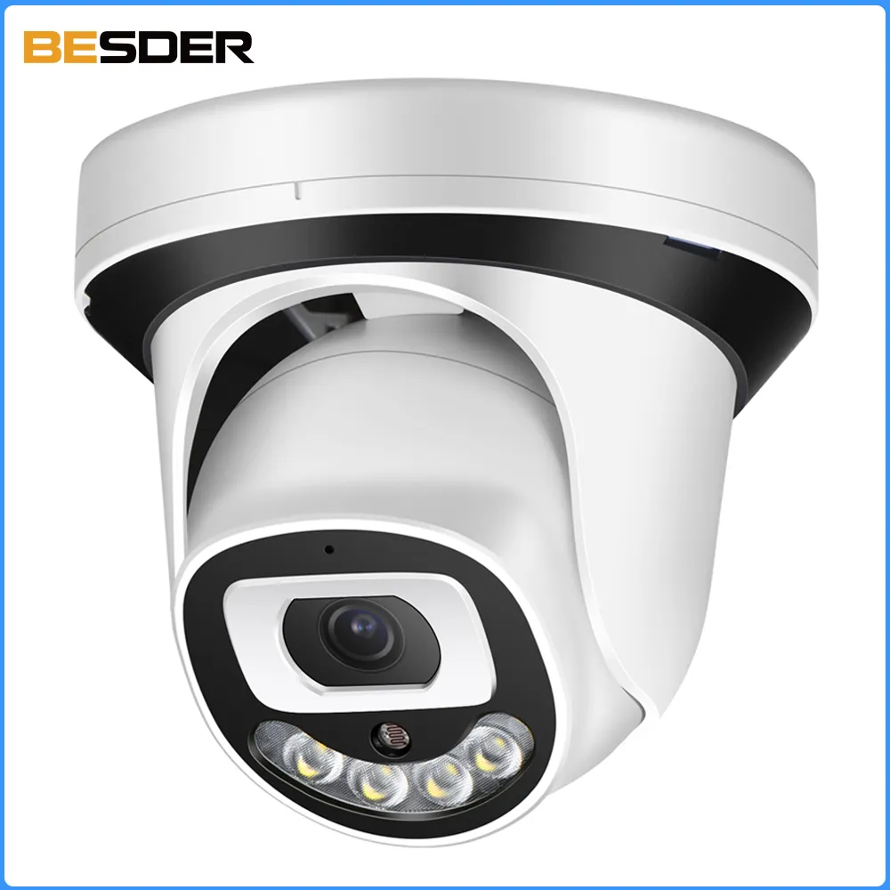 BESDER กล้องโดมรักษาความปลอดภัย Wifi 2MP,รูปแบบวิดีโอ H.265 Two-Way Audio P2P รีโมทเฝ้าระวัง HD