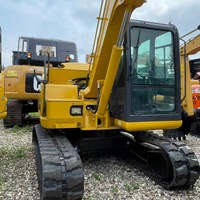 Miniexcavadora Komatsu PC70 Usada de Alta Calidad y Bajo Consumo de Combustible para Trabajos Agrícolas, Paisajismo y Construcción de Tuberías Municipales