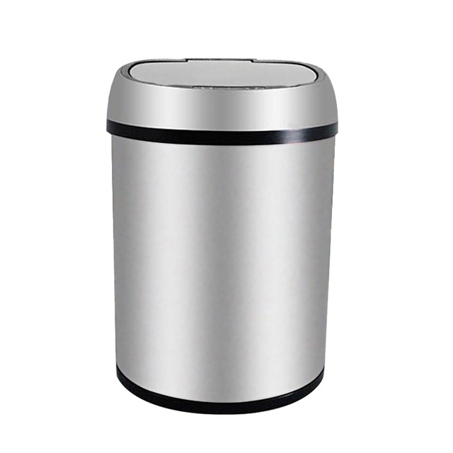 Vacuum Large Smart Garbage Bin Dogproof Touchless Not Fade Stainless Steel Less Noise Smart Automatic Bathroom Trash Can Metal