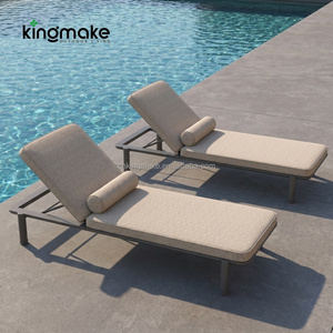<span class=keywords><strong>Chaise</strong></span> longue moderne en aluminium <span class=keywords><strong>pour</strong></span> extérieur, démontable, <span class=keywords><strong>pour</strong></span> bord de <span class=keywords><strong>piscine</strong></span>, mobilier commercial de resort, transat de plage - Product Image 1