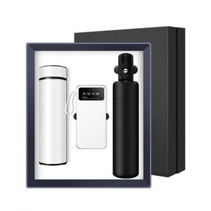 Set de Regalo Corporativo de Lujo 2025: Termo 3 en 1, Masajeador de Cuello, Batería Externa con Soporte para Teléfono - Product Image 1