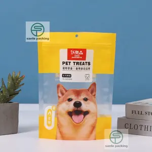 Benutzer definierte selbst klebende Hundefutter Pet Snack Verpackung Compound Gefrier getrocknetes Gemüse, Trocken frucht beutel