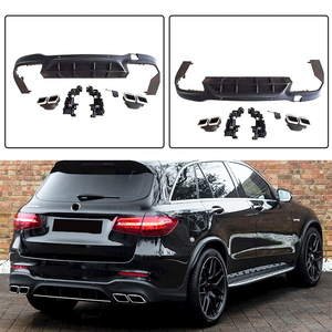 Lèvre de pare-chocs arrière diffuseur arrière style GLC63 AMG pour <span class=keywords><strong>Mercedes</strong></span> Benz classe <span class=keywords><strong>GLC</strong></span> X253 AMG GLC43 2017 <span class=keywords><strong>2018</strong></span> 2019 GLC250 GLC300 - Product Image 3
