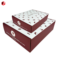 Boîte pliante en carton imprimée pour cupcakes, boîte à gâteaux personnalisée en papier couché, emballage de Noël tendance