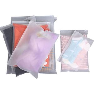 Wholesale Slider <b>Zip</b> Lock Plastic <b>Bag</b> Frosted PVC Zipper Packing <b>Bag</b> for Clothing - Product Image 3