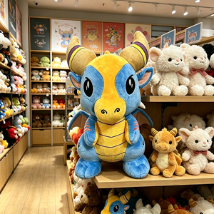 Fabricante de Peluches Personalizados, Dragón de Peluche OEM, Animal de Peluche Bordado Personalizado para Aliviar el Estrés, Regalo de Primera Comunión para Niños - Product Image 3