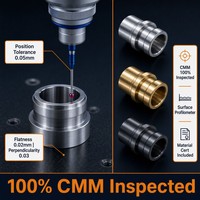 Mecanizado CNC de Precisión de 5 Ejes Personalizado OEM ODM, Electroerosión por Hilo para Mecanizado de Bujes de Transmisión, 0.005mm SS304 Automotriz ISO 9001