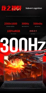 เจียหลง 16 โปร 2025 9-7845HX RTX5070 300Hz 2.5K กราฟิกการ์ดแยก 16 นิ้ว แล็ปท็อปเกมมิ่ง โน้ตบุ๊ก 11 SSD RTX5070 เกมมิ่งโน้ตบุ๊ก - Product Image 6