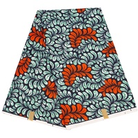 Tissus Africains Traditonnels Prêts à Expédier, Cire Imprimée, Double Face en Polyester, 6 Verges