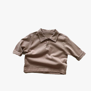 เสื้อยืดแขนยาวเด็ก เสื้อโปโล ฤดูใบไม้ร่วง สไตล์ใหม่ เด็กชาย เด็กหญิง เด็กวัยหัดเดิน สไตล์เรโทร ญี่ปุ่น เกาหลี อเนกประสงค์ อินเทรนด์ - Product Image 2