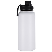 Bouteille isotherme portable en acier inoxydable 304 de 32 oz, pulvérisée sous vide, pour sport et extérieur