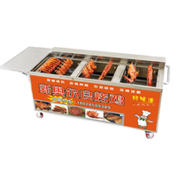 Équipement de four de canard rôti de charbon de bois en acier inoxydable chinois, gaz de gril de poulet