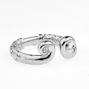 SacKnove hombres adultos placer Metal Acero inoxidable cuerda floja en forma de C prepucio resistencia consolador juguetes sexuales cocinar anillo hombre - Product Image 6
