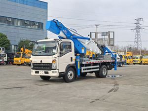 Truk <span class=keywords><strong>Platform</strong></span> Kerja Udara HOWO 32m 4x2 Diesel 180HP Emisi Euro 3 Pasar Afrika Pengangkat Hidrolik Bodi Dapat Disesuaikan - Product Image 3