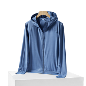 Wholesale 2026 Men's Sun Protection Eco-Friendly UPF50+ Lightweight Breathable Quick Dry Polyester Loose Fit Hooded Zipper - Product Image 1