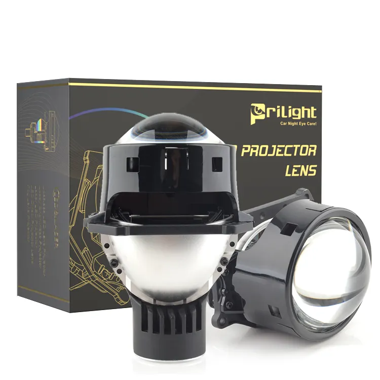 Lente de proyector Bi Led de 3 pulgadas hiperboloide 56W 6000K accesorios de coche luz de conducción automática lente de proyector LED