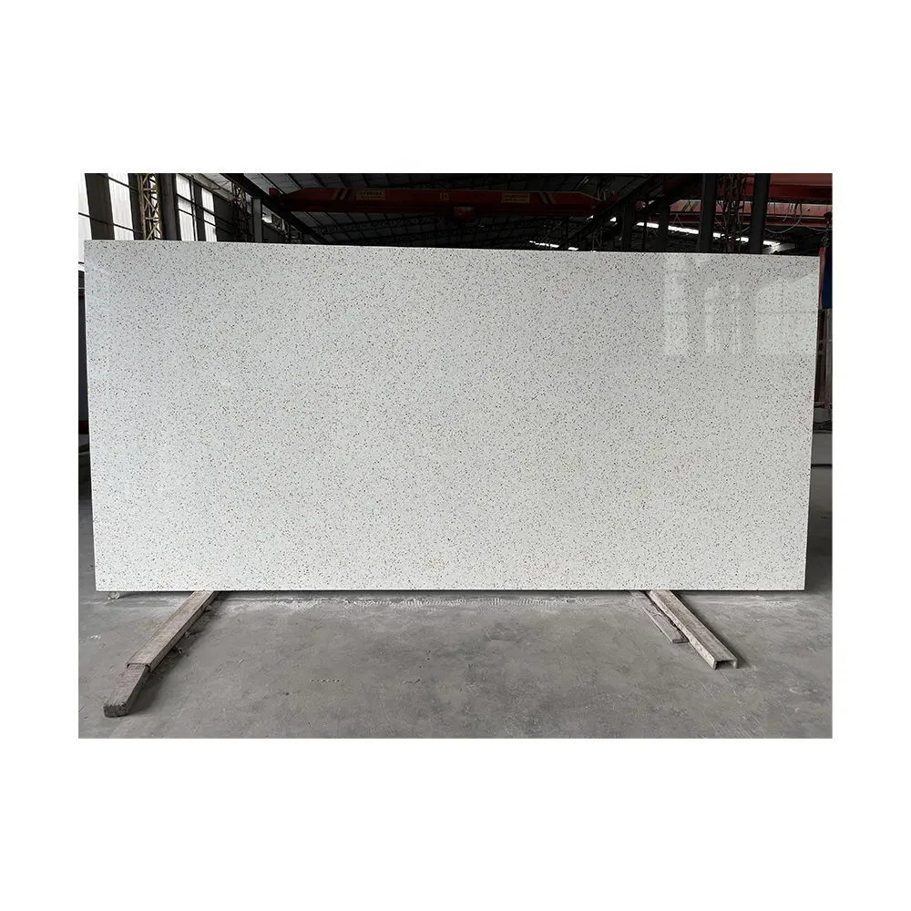 White Natural Quartz Stone Crystal White Quartz Counter Top Slabs