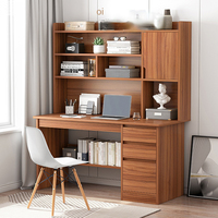 Bureau d'ordinateur simple, bureau d'étude pour étudiants, combinaison bibliothèque et étagère, table simple pour chambre à coucher