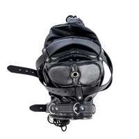 Fétiche pleine tête capuche Couple adulte Cosplay jeux en cuir PU Sexy masque capuche Halloween fête Bondage visage couverture jeu de rôle Costumes