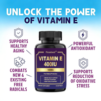 Rosebest Complément alimentaire naturel végétalien HALAL à haute teneur en vitamine E, antioxydant, capsule molle pour la santé immunitaire et cutanée