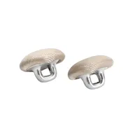 En vrac 30 pièces 10mm Mini Satin recouvert de métal tige boutons pour vêtements costumes robes de mariée décor aluminium bouton accessoires de couture