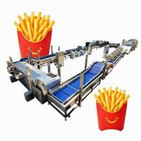 Friteuse Commerciale Entièrement Automatique Grande Capacité pour la Transformation de Pommes de Terre en Chips et Frites, en Acier Inoxydable de Qualité Alimentaire, Haute Efficacité