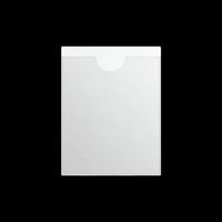 Porte-étiquettes autocollants en PVC personnalisés, poche transparente pour cartes, imperméable et résistant à l'huile pour le rangement